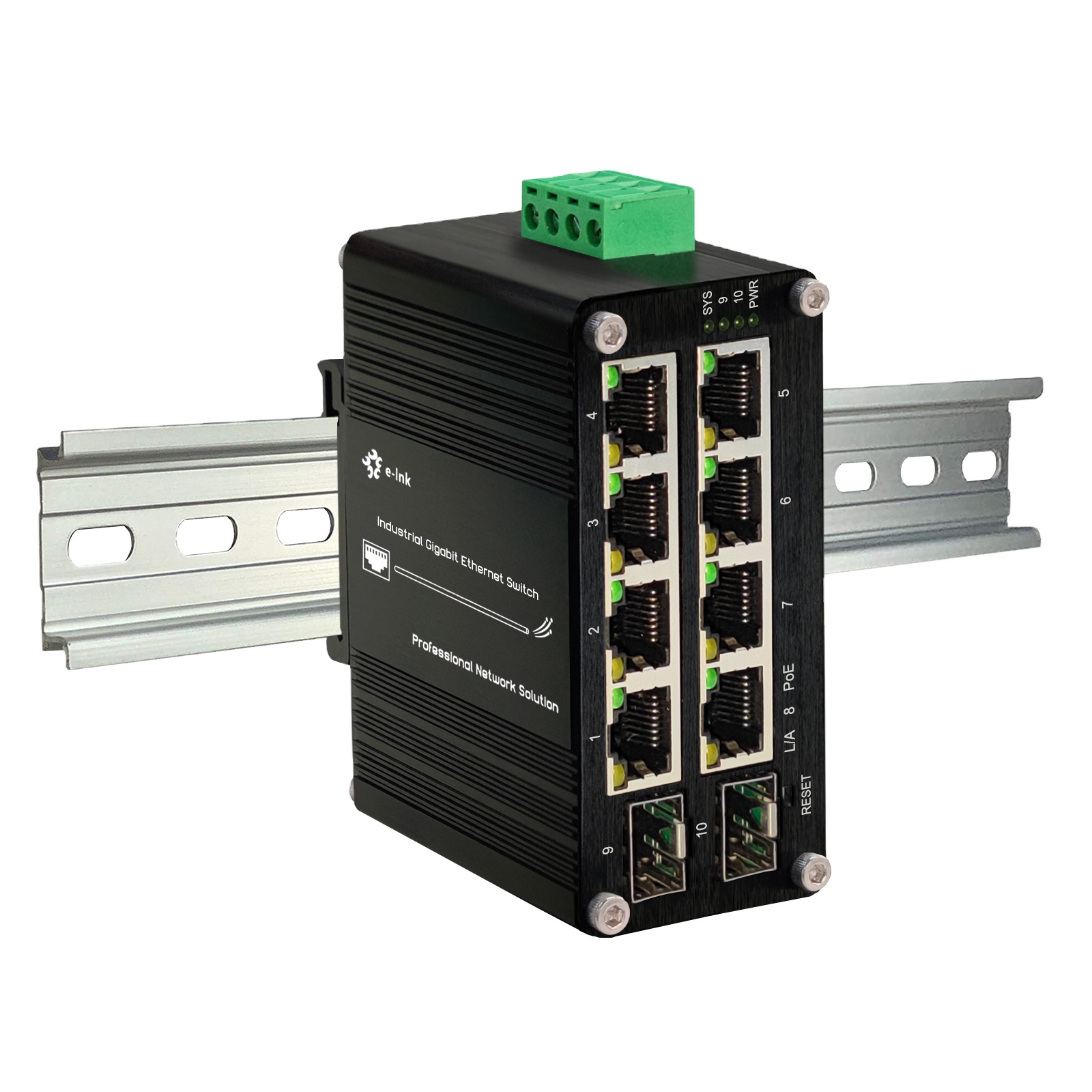 Managed Gigabit Poe Switch 8 Port 802.3At - Switch PoE gestito 8 porte 10/100/1000T