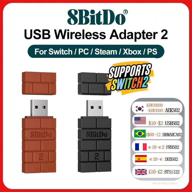 Turing Pi 2 - Adattatore Wireless Bluetooth USB 8BitDo 2