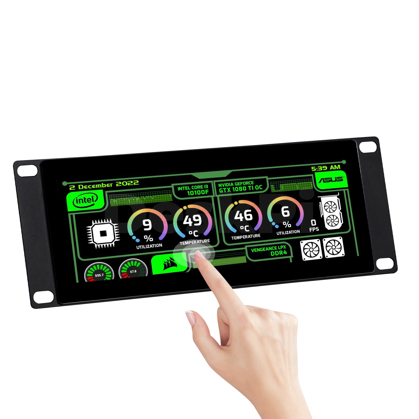 Deskpi Super6C - DeskPi Touch Screen da 7,84 pollici