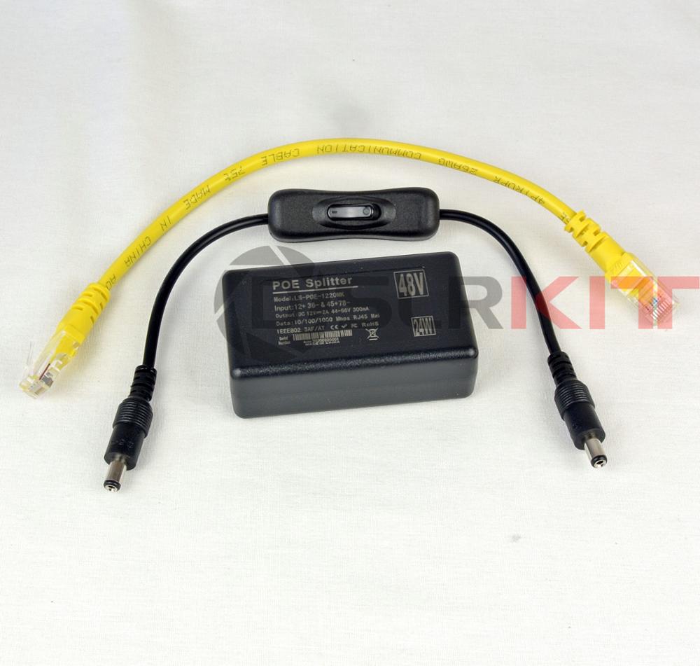 Active Poe Splitter Gigabit 12V 2A - DSLRKIT Gigabit 12V2A Splitter PoE attivo
