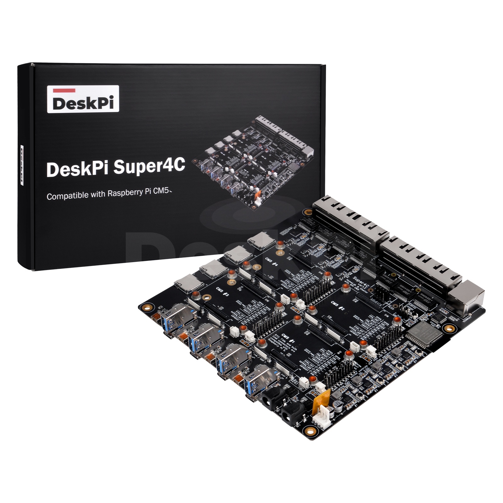 Deskpi Super6C - DeskPi Super4C Raspberry Pi CM5 Scheda