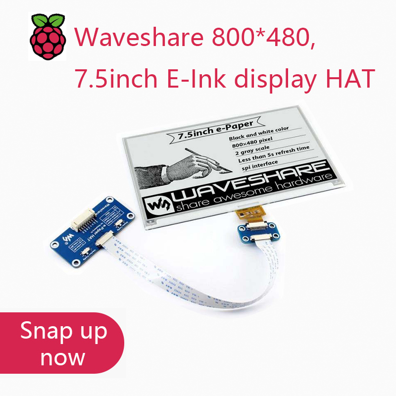 Turing Pi 2 - Display E-Ink Waveshare 800*480, 7.5 Pollici