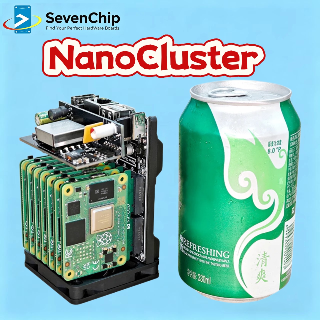 Deskpi Super6C - Sipeed NanoCluster 7x CM4/CM5: Mini Server