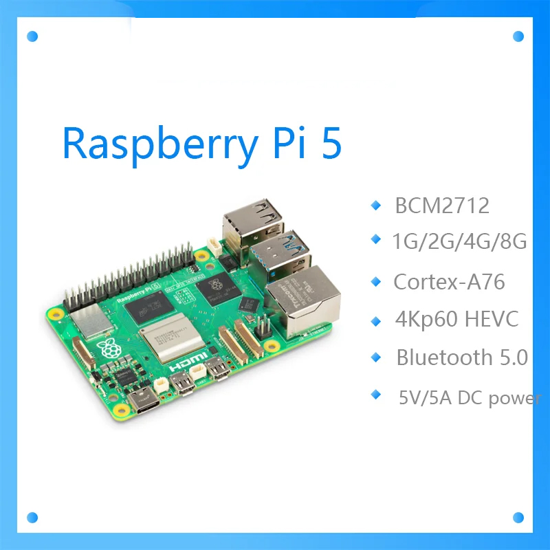 Raspberry Pi 5 8Gb - Ufficiale Originale Raspberry Pi 5 Cortex-A76