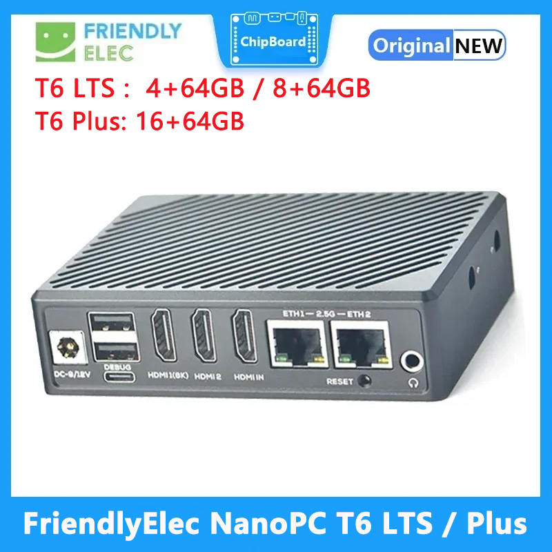 FriendlyElec NanoPC T6 LTS/Plu - Nanopc T6 16Gb recensione e prezzo