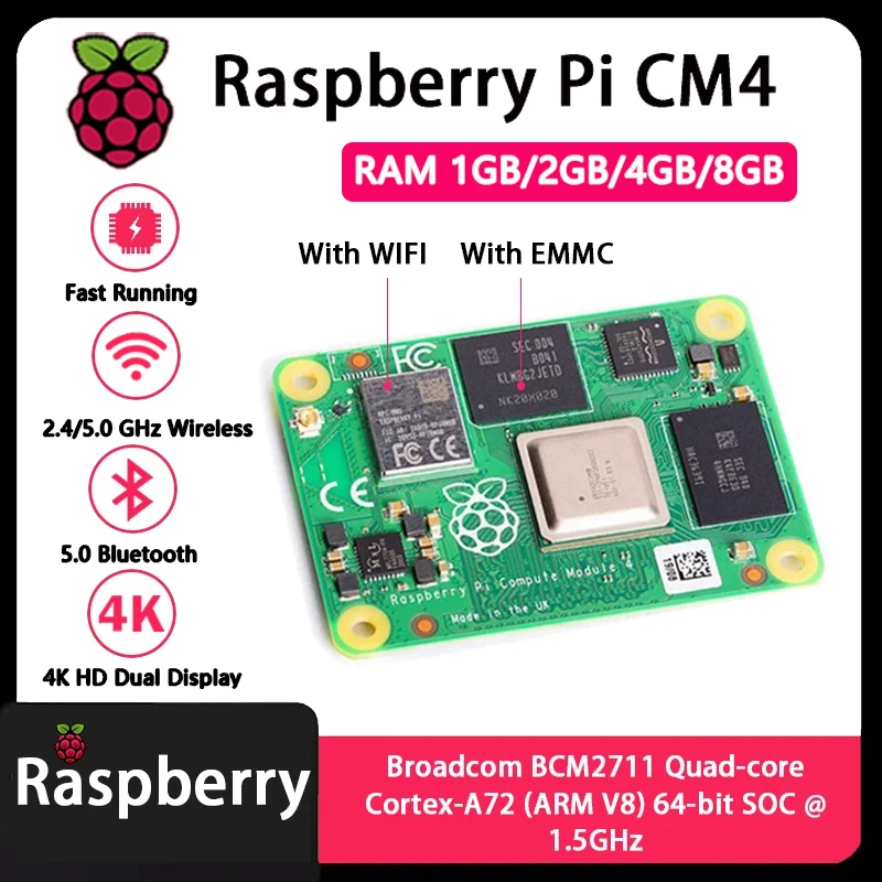 Raspberry Pi CM4 1GB/2GB/4GB/8 - Raspberry Pi Cm4 8Gb Ram 32Gb Emmc Wifi recensione e prezzo