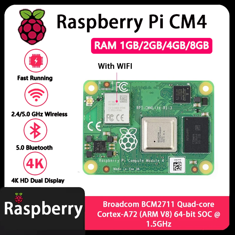 Raspberry Pi CM4 1GB/2GB/4GB/8 - Raspberry Pi Cm4 8Gb Ram 32Gb Emmc Wifi recensione e prezzo