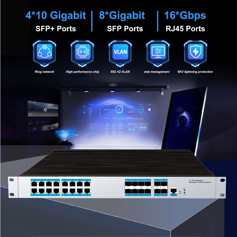 Switch Ethernet Industriale Ge - Sfp+ 10G Managed Switch 8 Port recensione e prezzo