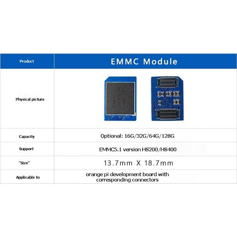 Modulo EMMC B04B-32GB per Oran - Orange Pi 5 Plus 32Gb recensione e prezzo