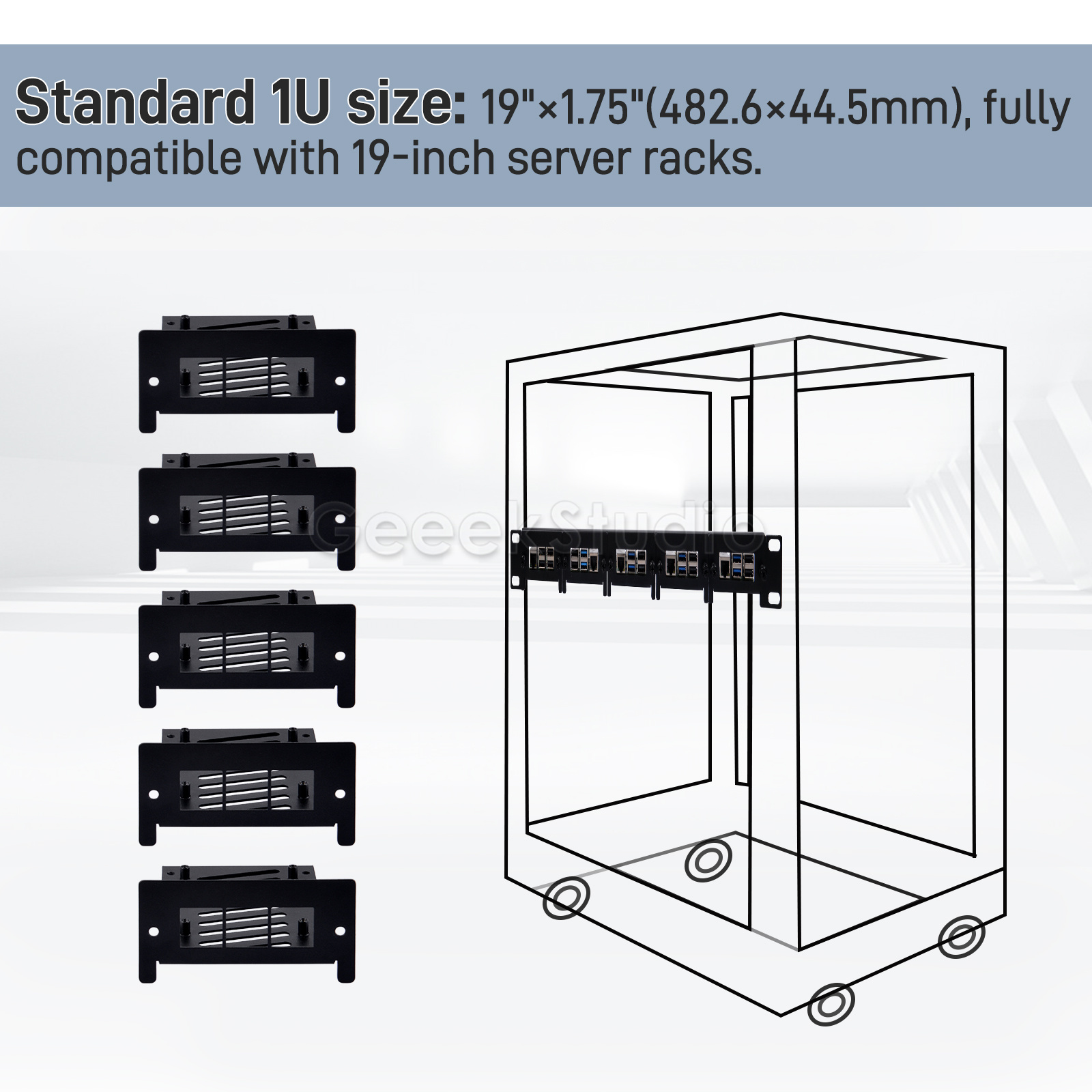 Supporto per rack 1U per Raspb - Deskpi Super6C recensione e prezzo